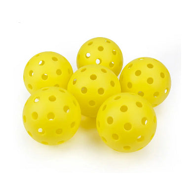 6-Pack Pickleball Balls on a white background. 