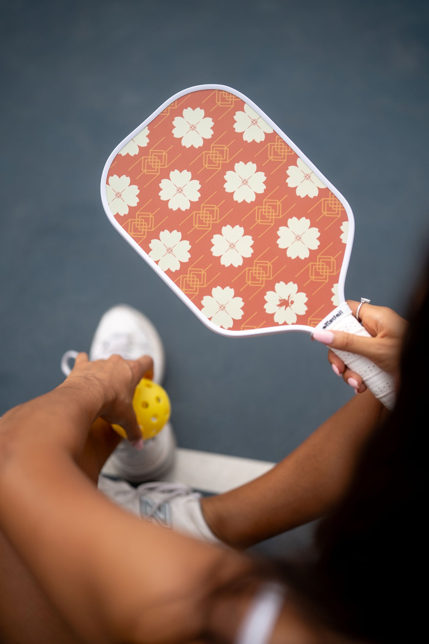 EverSpin - Red Floral 16mm Pickleball Paddle