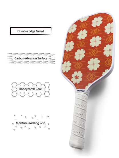 EverSpin - Red Floral 16mm Pickleball Paddle