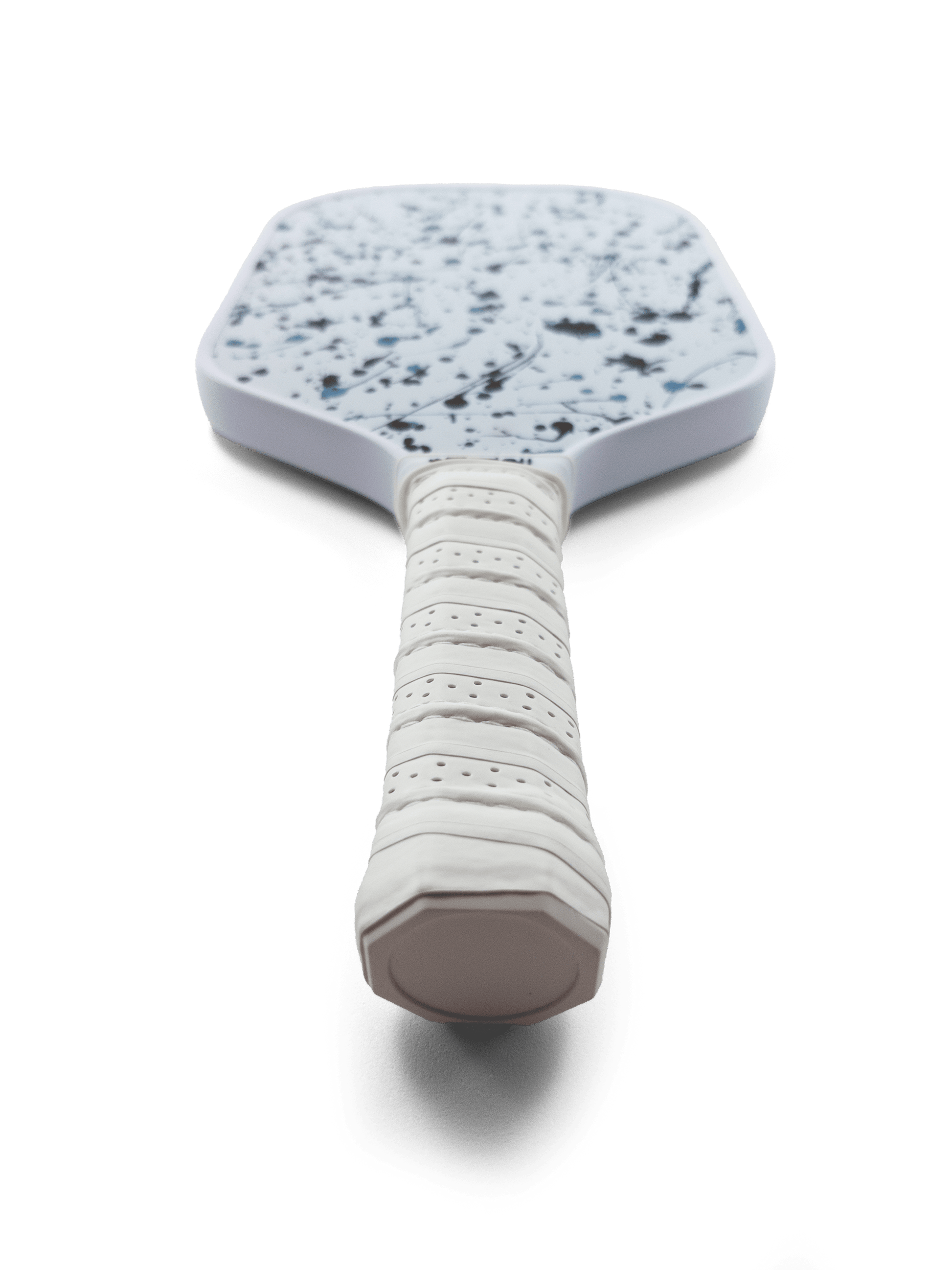 Paddle with speckled design on a transparent background